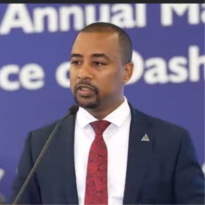 Kalkidan Mandefro speaking at Connected Banking Summit Ethiopia